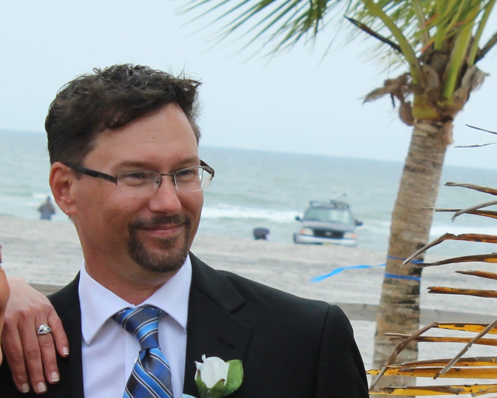 Frank on his wedding day